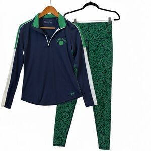 Under Armour Notre Dame Fighting Irish Quarter Zip Pullover & Leggings Set XS